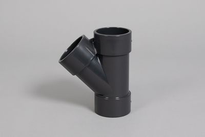 45° Y-tee pipe fitting 